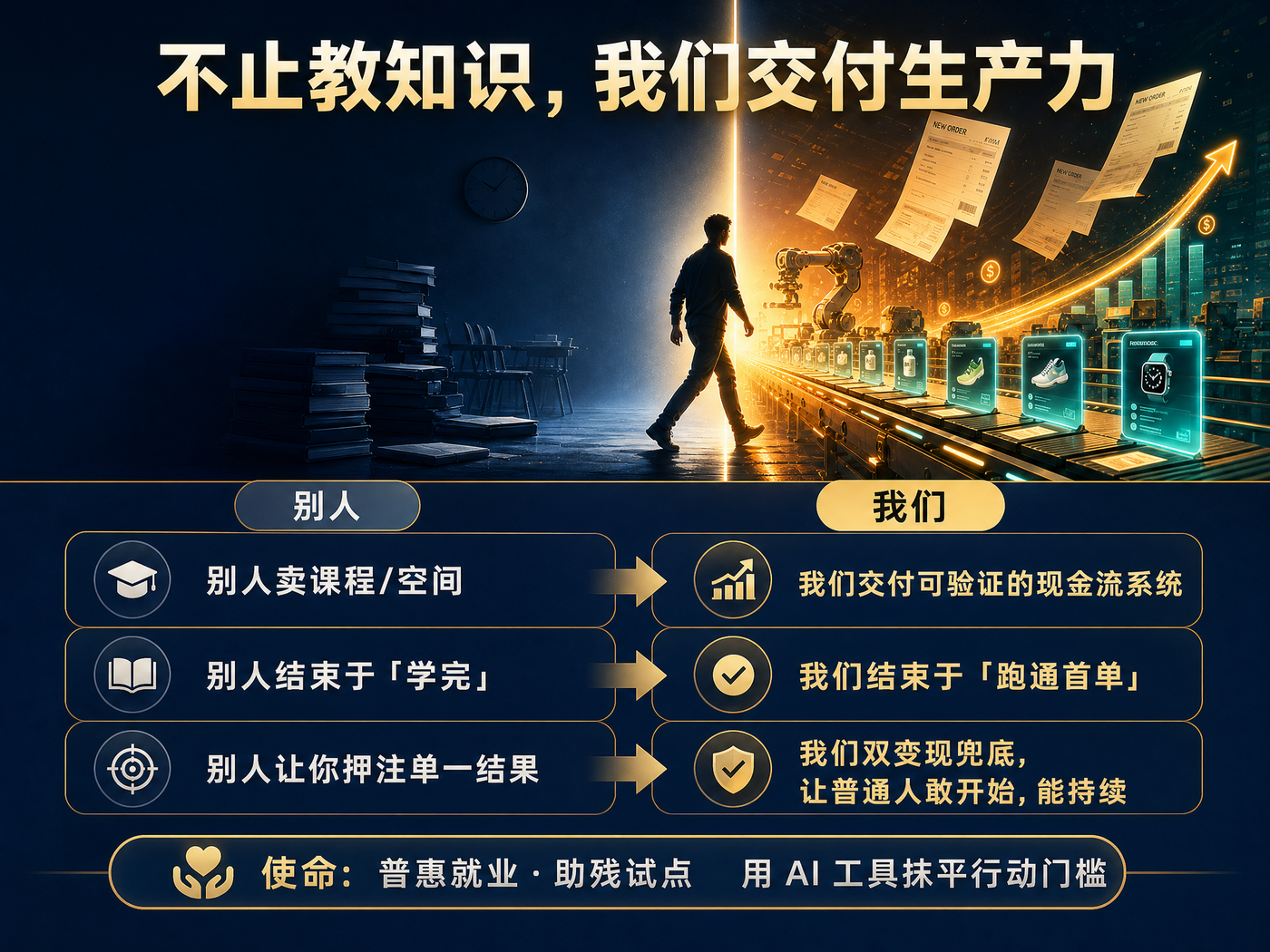 不止教知识,我们交付生产力